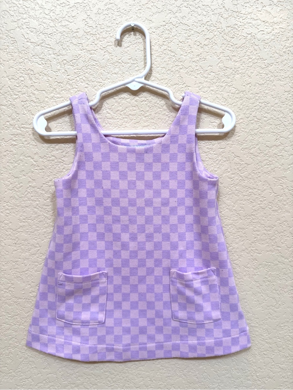 Old Navy Lavender Checkered Tank Dress